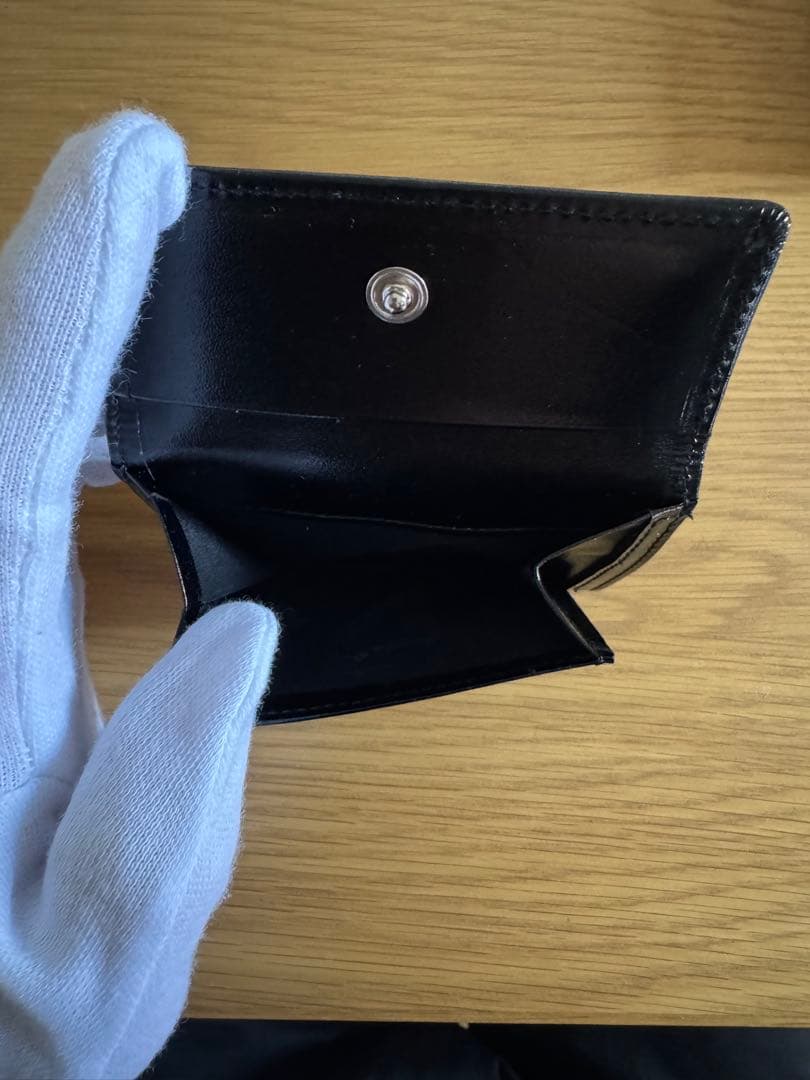 【新品】PORTER 三つ折り財布 レザー シーン　ウォレット　ブラック