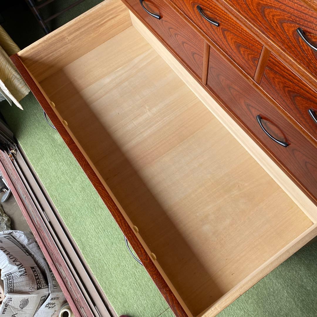 前欅　桐箪笥　7段11杯　 精密作り