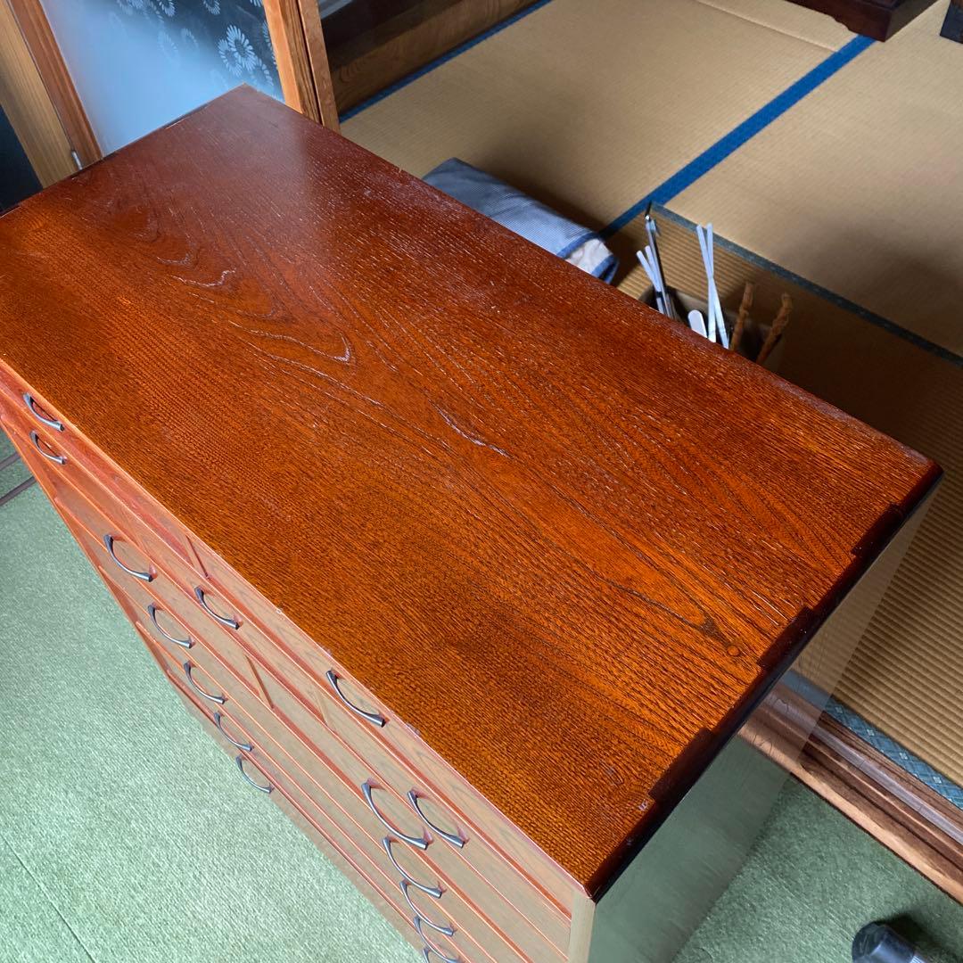 前欅　桐箪笥　7段11杯　 精密作り