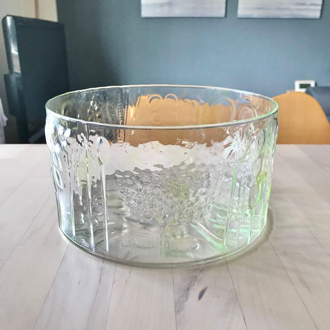 イッタラ　アートフローラ　ボウル　19cm　限定品　入手困難　植物　模様　ガラス