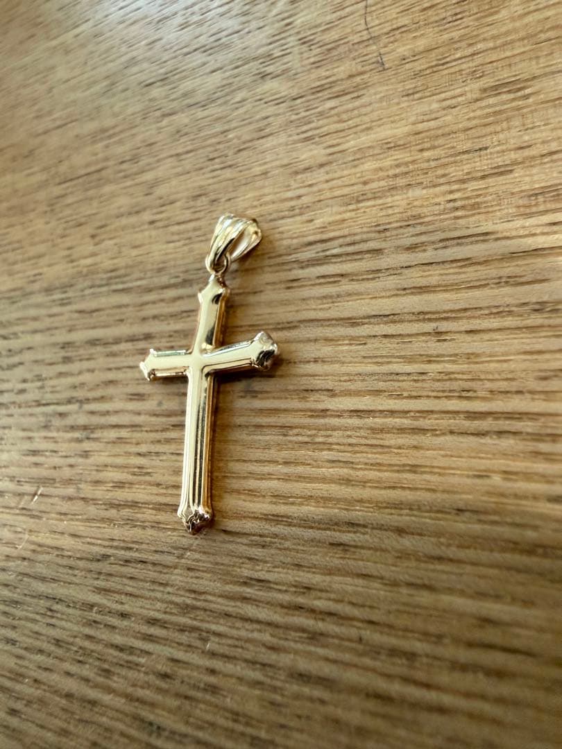 k18 十字架　ネックレス　1.5g