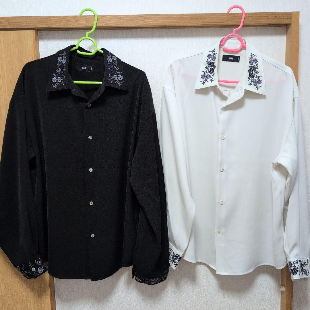 HARE TOROMシシュウシャツ 長袖＆半袖シャツ 透かし編みカーディガン