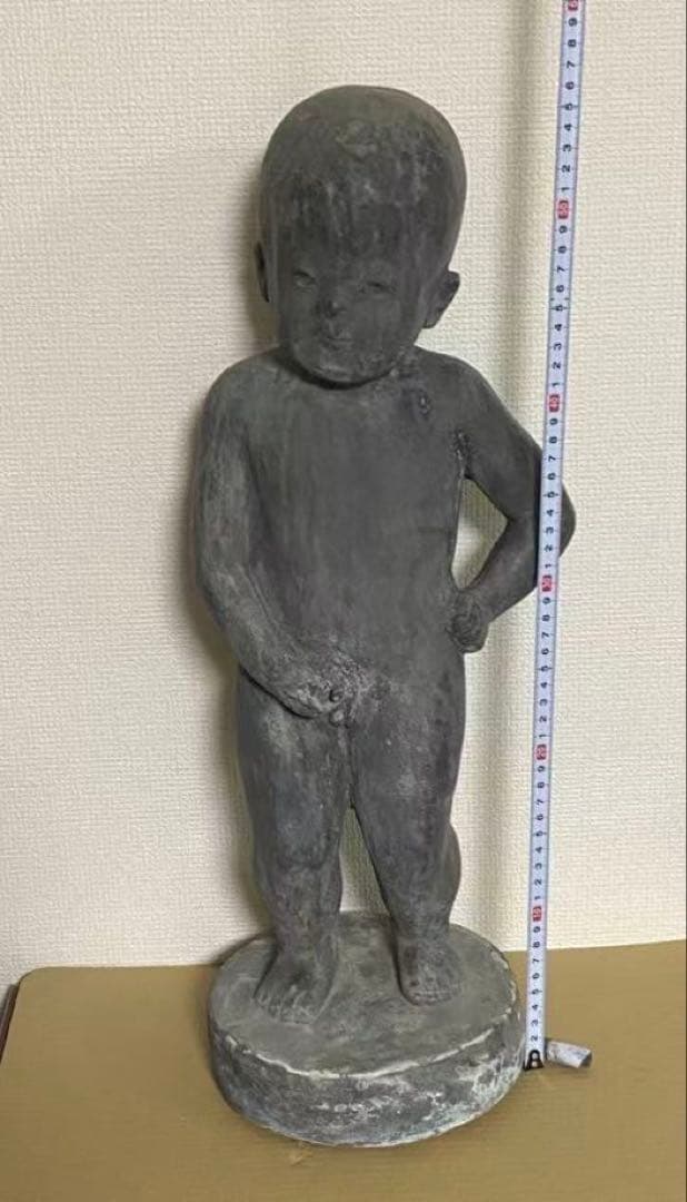 銅製 小便小僧 高さ約56cm 年代不明