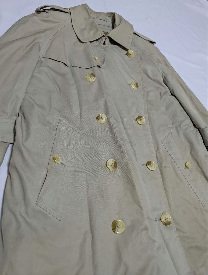 バーバリー　トレンチコート　ライナー付き　ベルト　ノバチェック　90s　XL