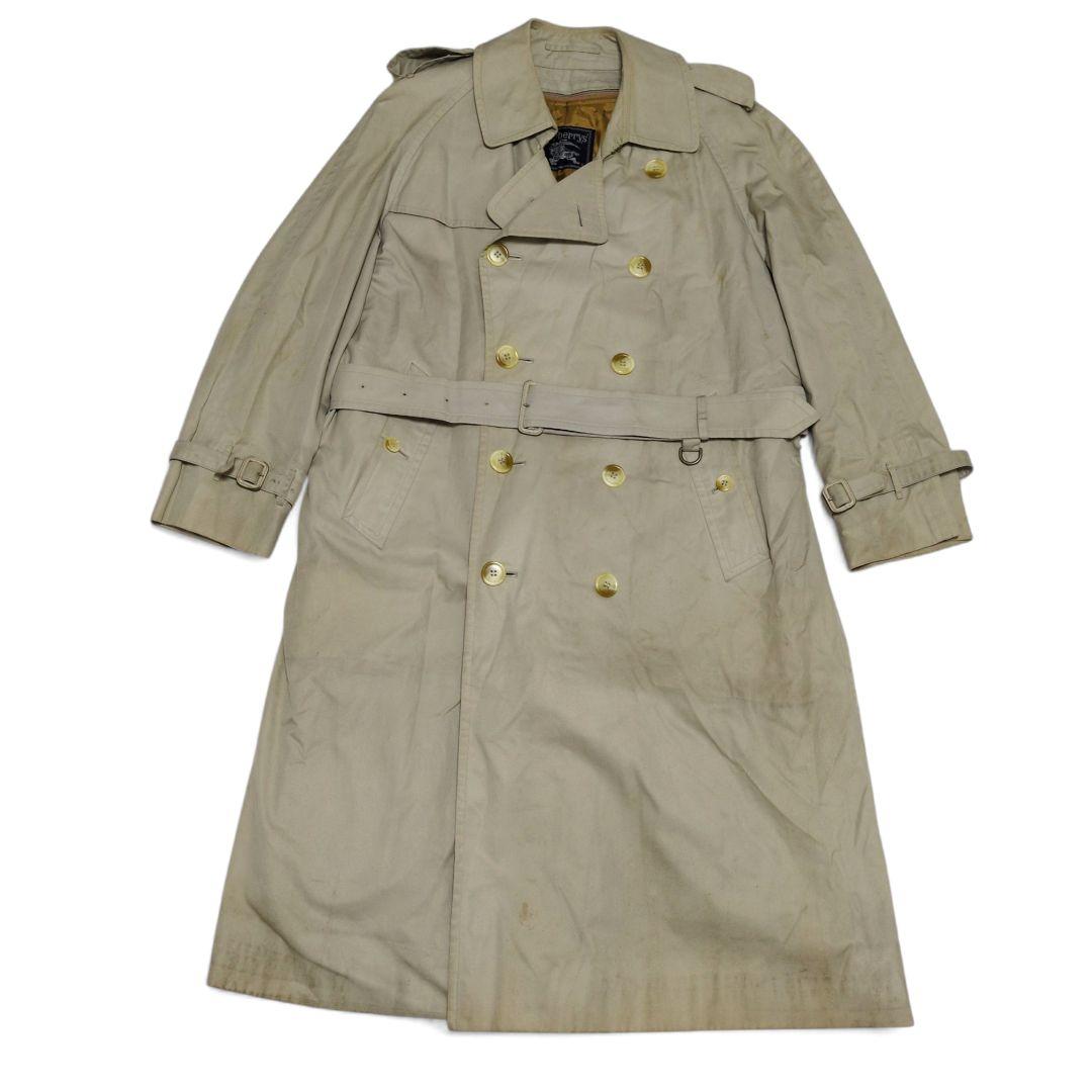 バーバリー　トレンチコート　ライナー付き　ベルト　ノバチェック　90s　XL