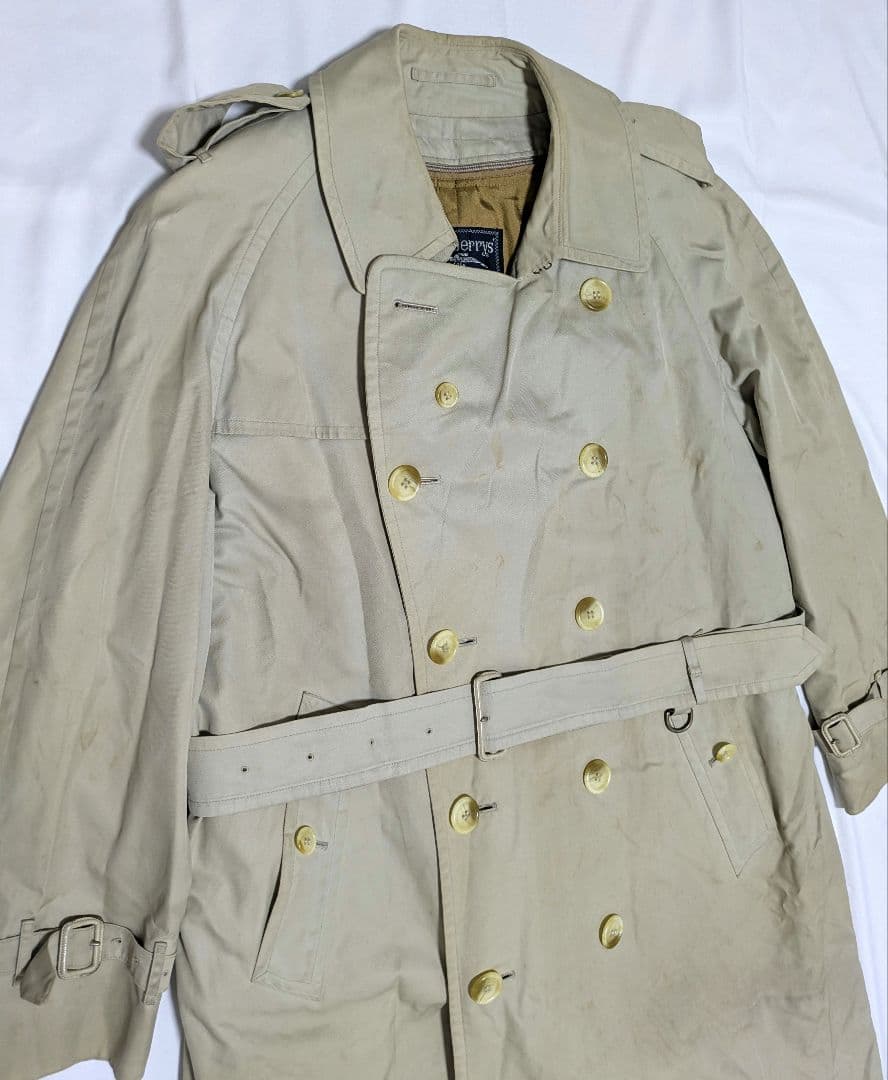 バーバリー　トレンチコート　ライナー付き　ベルト　ノバチェック　90s　XL