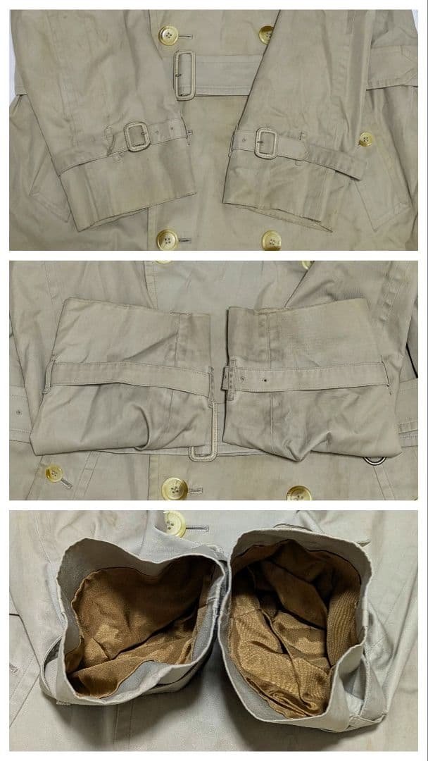 バーバリー　トレンチコート　ライナー付き　ベルト　ノバチェック　90s　XL