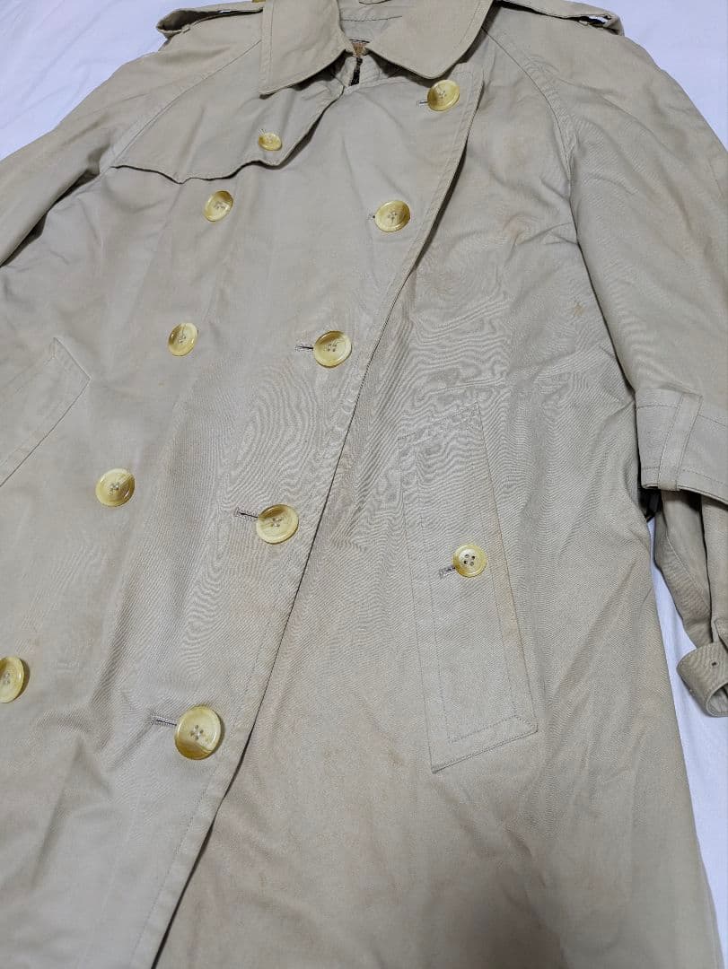 バーバリー　トレンチコート　ライナー付き　ベルト　ノバチェック　90s　XL