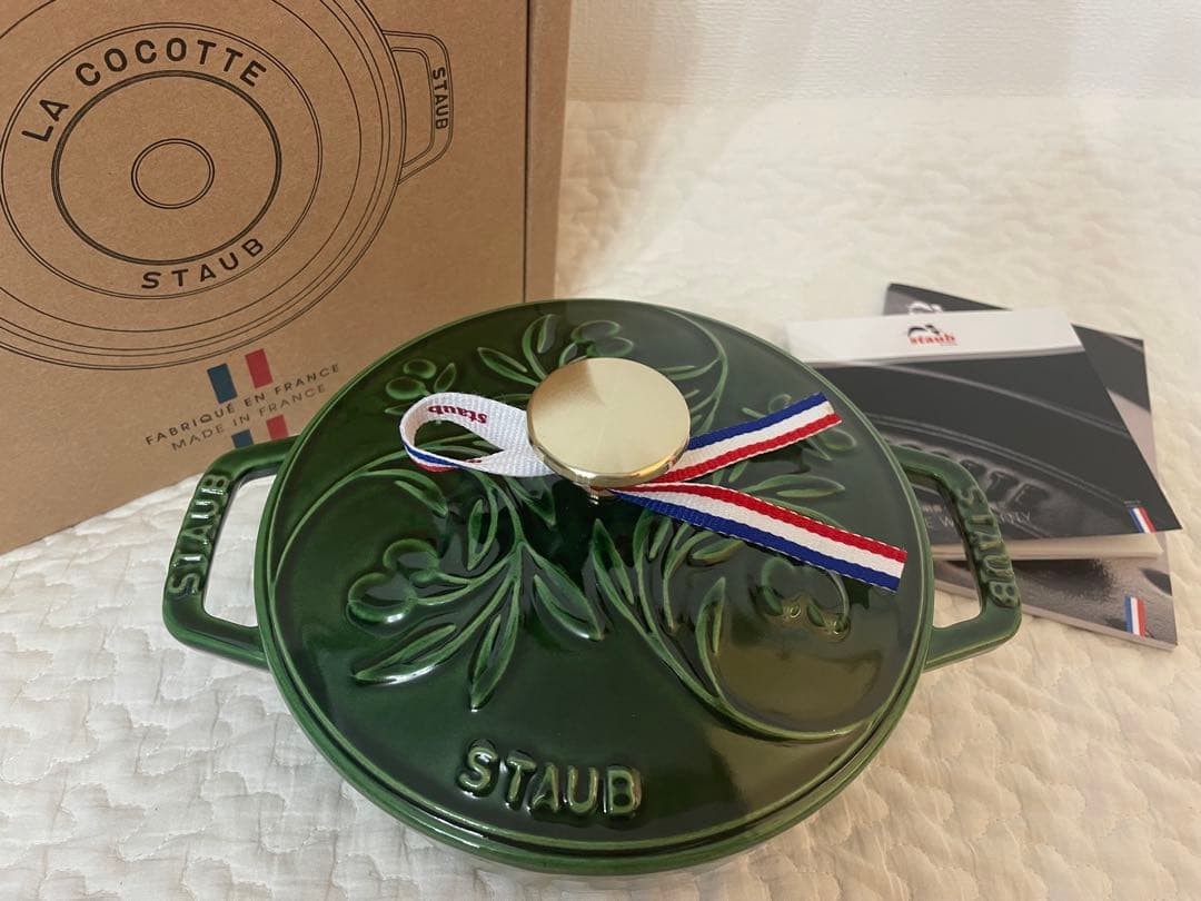 〈新品〉ストウブ　ワナベS オリーブ　バジルグリーン