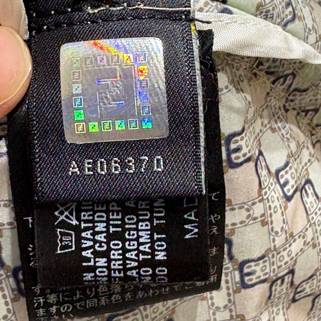 FENDI フェンディ　トレンチコート　ロゴ　Mサイズ相当　38