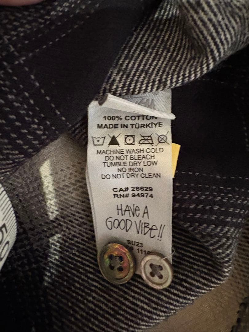 Stussy チェック柄ネルシャツ M