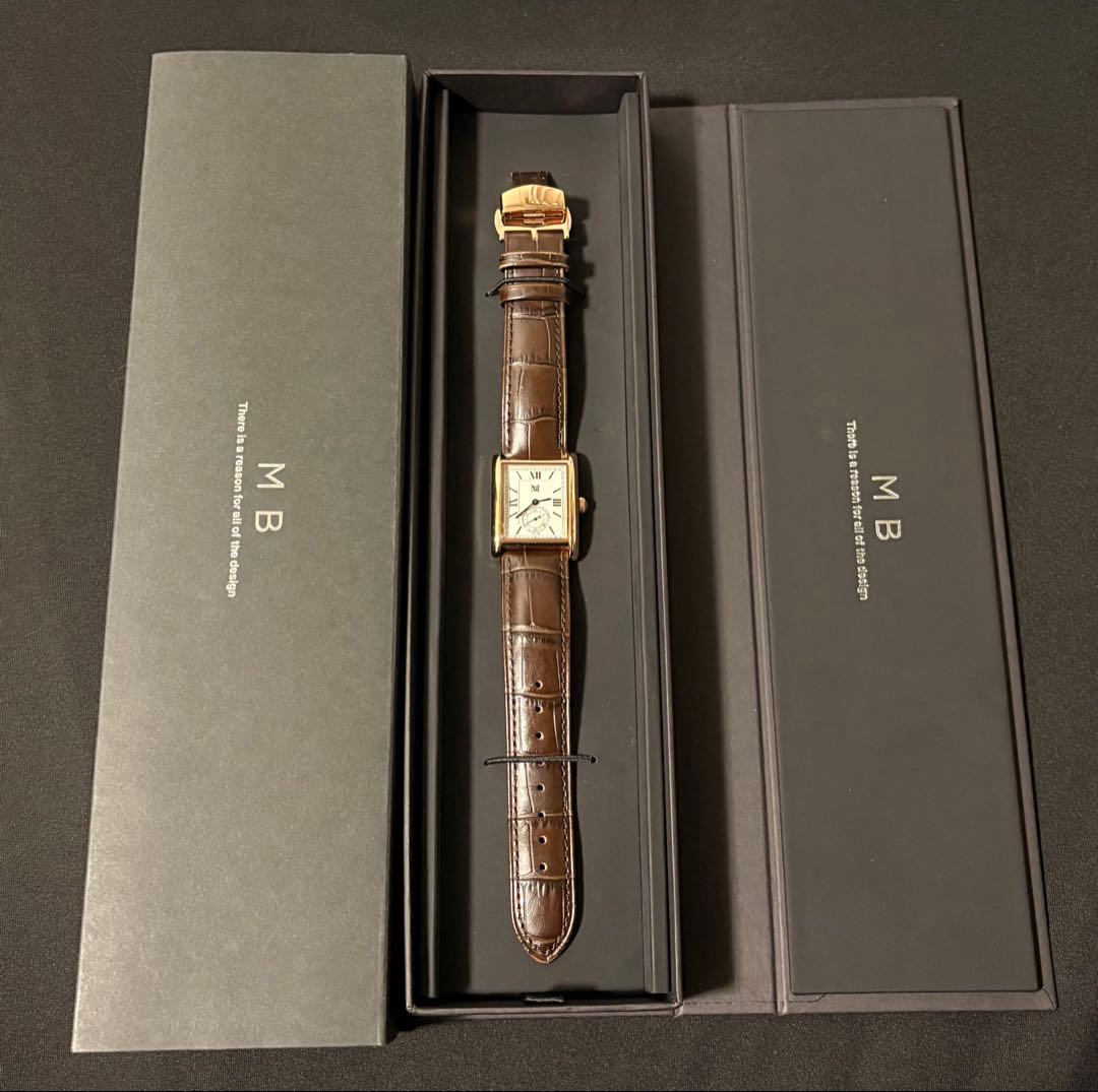 MBハイエンドドレスウォッチ ローズゴールドケース×ダークブラウンベルト