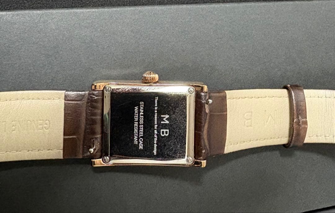 MBハイエンドドレスウォッチ ローズゴールドケース×ダークブラウンベルト