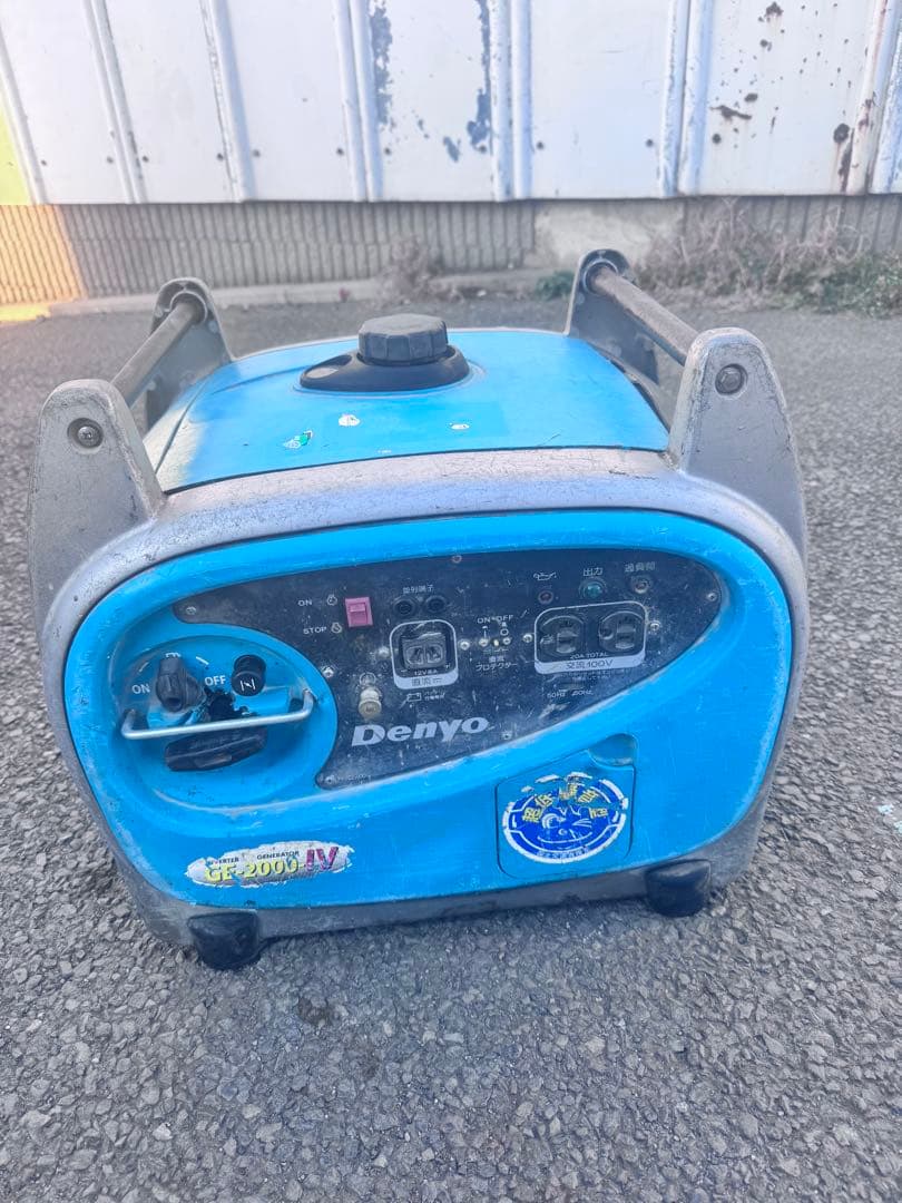 w*4様 Denyo GE-2000IV 発電機 キャンプ 建設機械 デンヨー