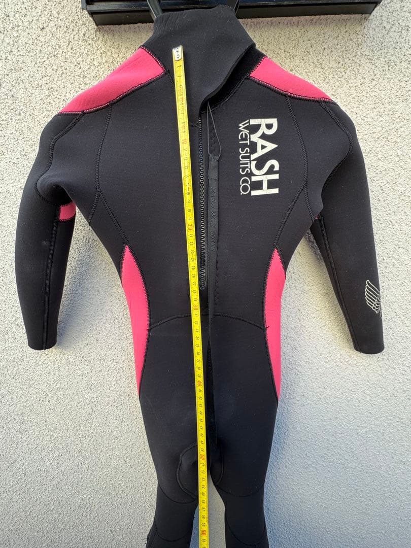 RASH ウエットスーツフルスーツ 黒/ピンク