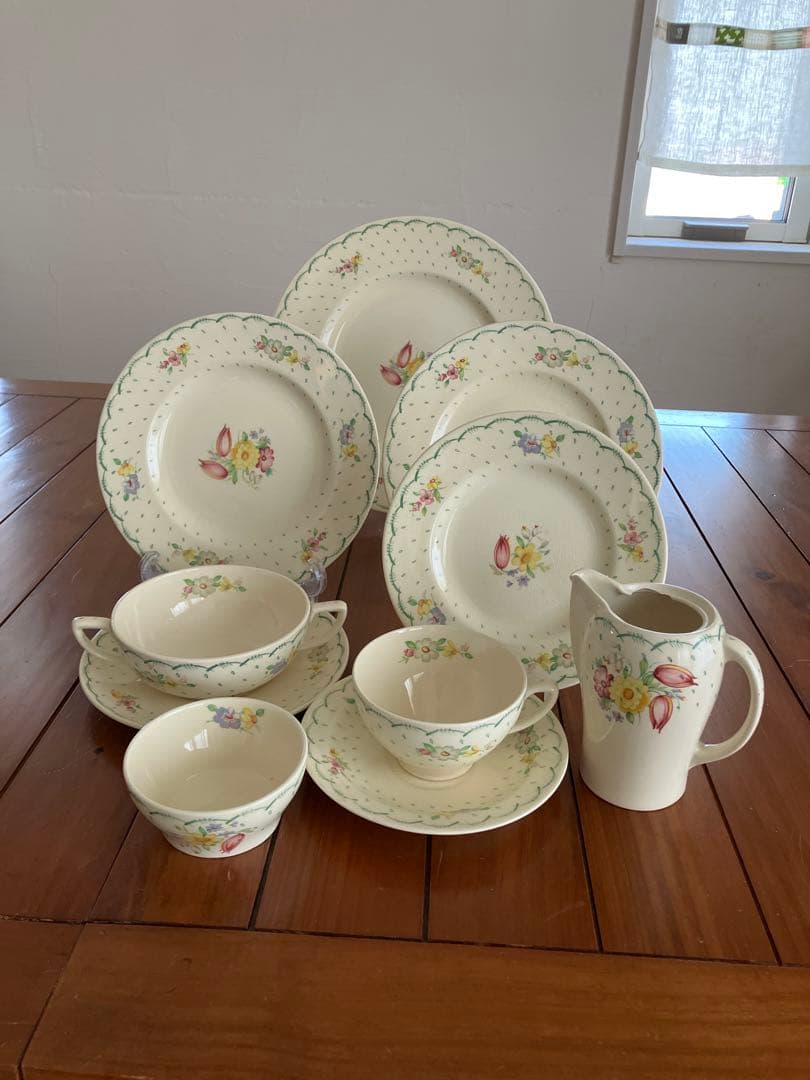 スージークーパー プランタン　グリーン　ティーセット