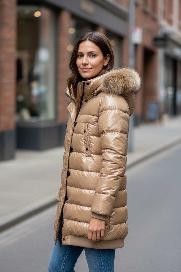 SuiBhove＊MONCLER モンクレール＊リアルファーロングコート