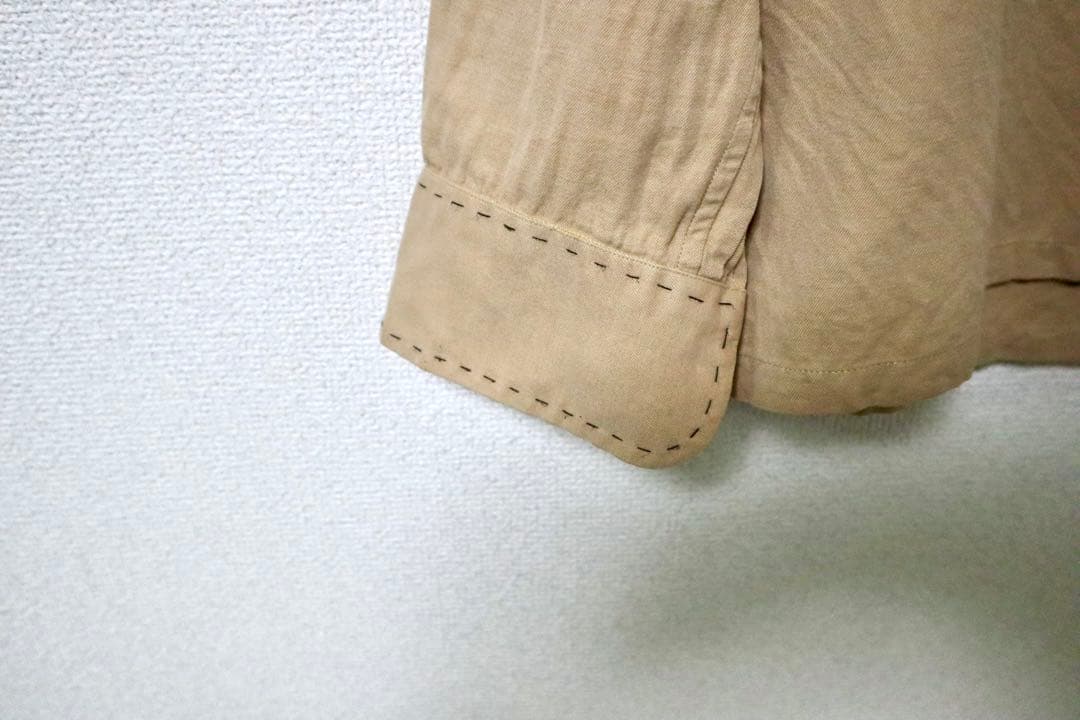 DRIES VAN NOTEN ベージュ長袖シャツ　イタリア製