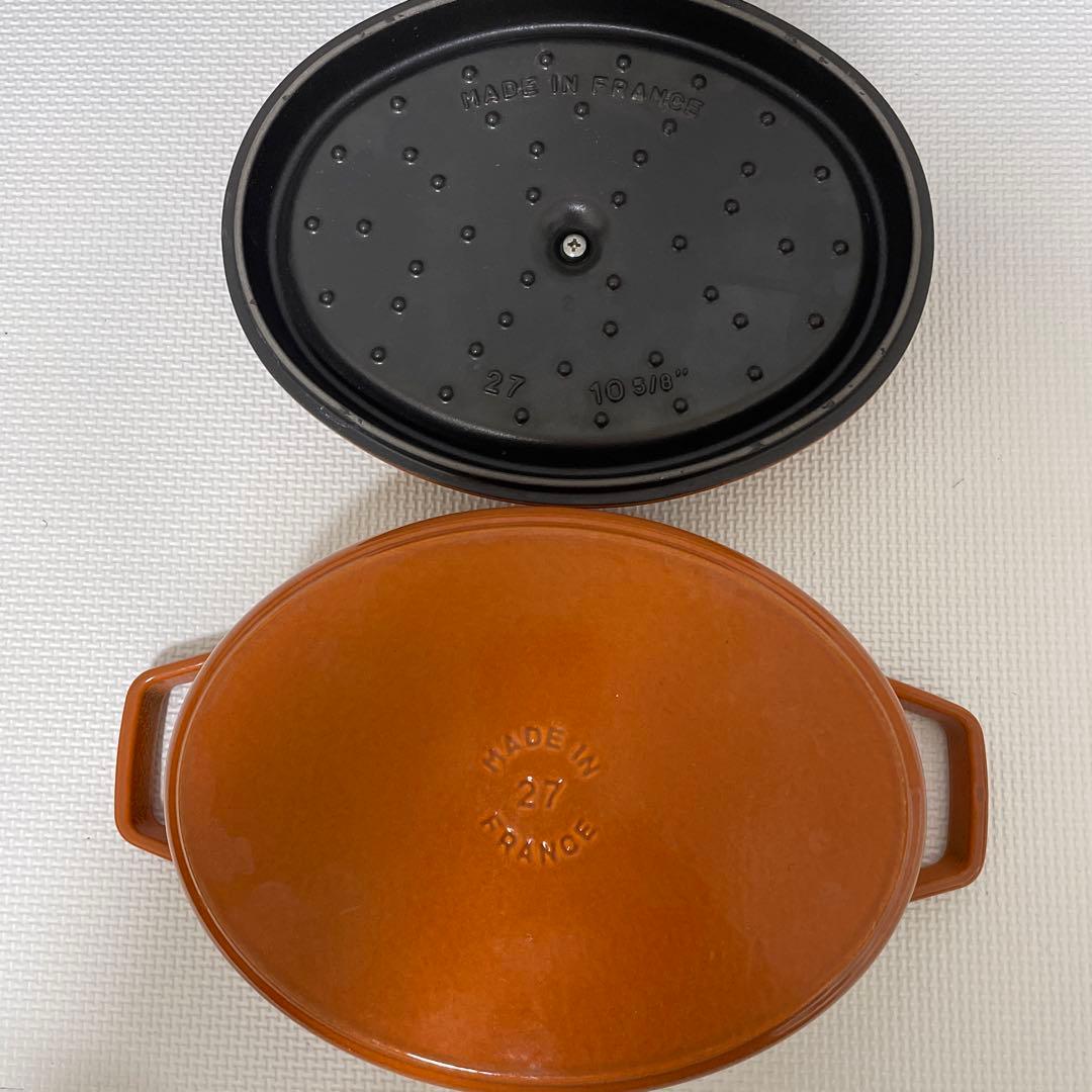 staub オーバル27cm シナモン　ストウブ