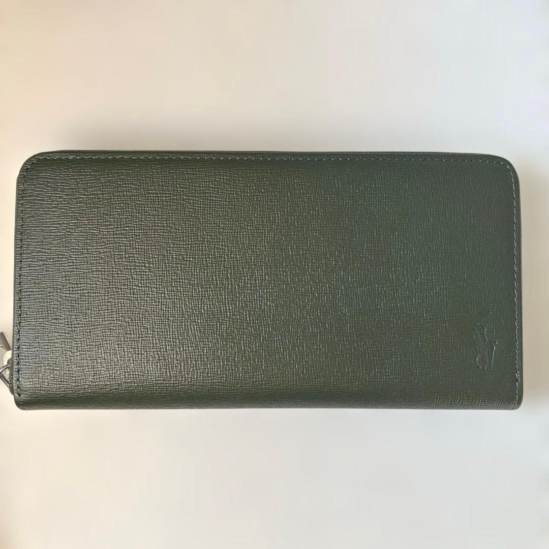 新品　ポロラルフローレン　ラウンドジップ長財布
