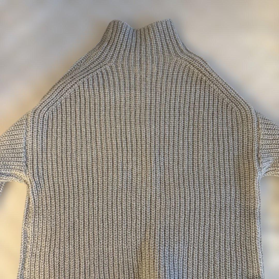 SACRA グレージュ モヘア ハイネックニット