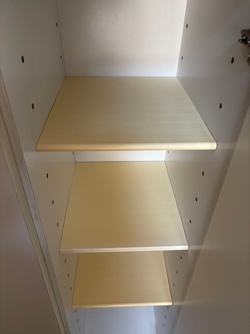 ホワイトキャビネット スリットデザイン 日本製キャビネット