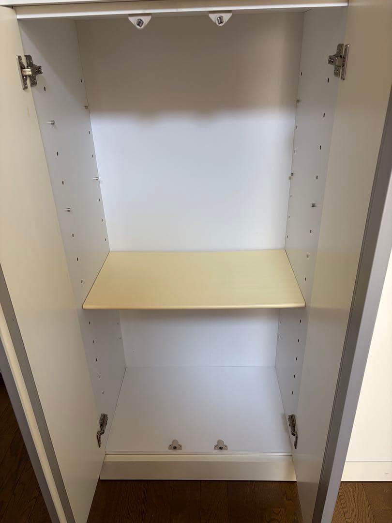 ホワイトキャビネット スリットデザイン 日本製キャビネット