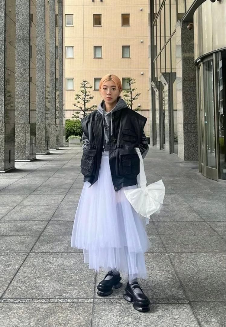 ノワールケイニノミヤ コムデギャルソン チュールジャンパースカート