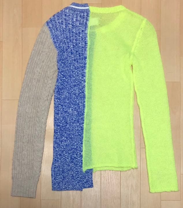 ★希少★メゾンマルジェラ　ドッキングニットセーター　レインボー　1ライン