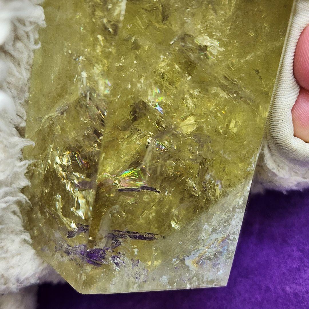 天然シトリン 黄金の輝き＆レインボー 商売繁盛・金運アップ