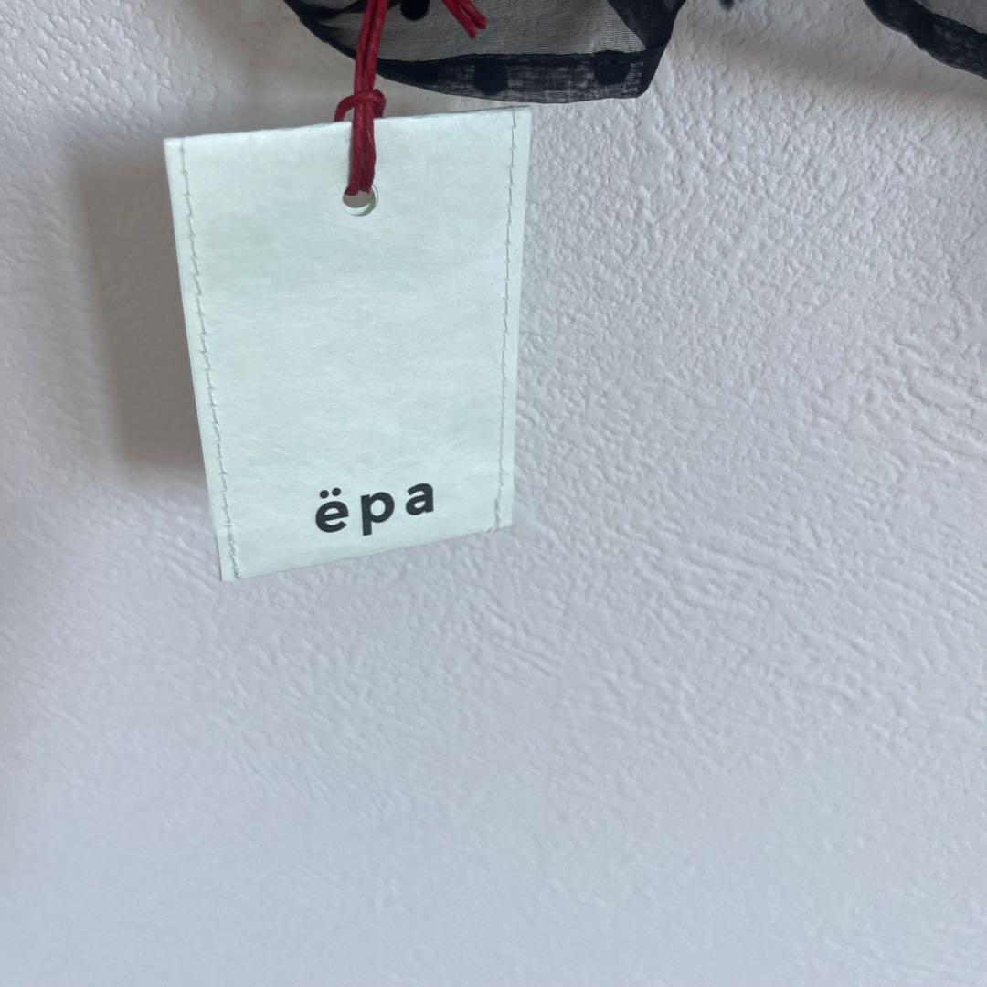 未使用 タグ付き ëpa エパ epa ドット シアーブラウス ブラック