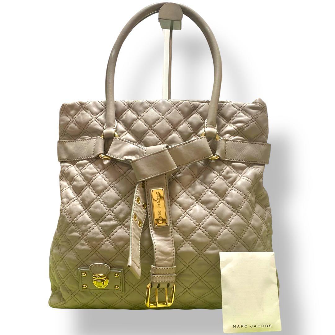 MARC JACOBS マークジェイコブス　キルティングレザー　トートバッグ　革