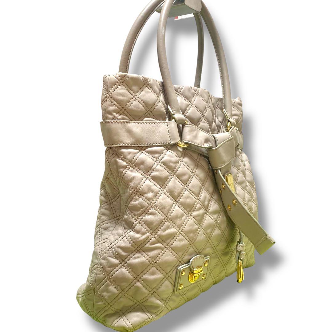 MARC JACOBS マークジェイコブス　キルティングレザー　トートバッグ　革