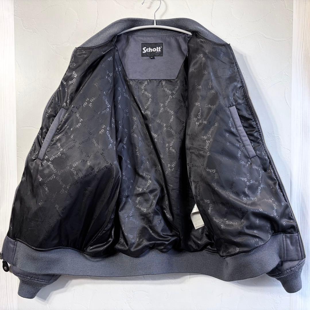 【schott】Onionquilted logo MA-1 jacket