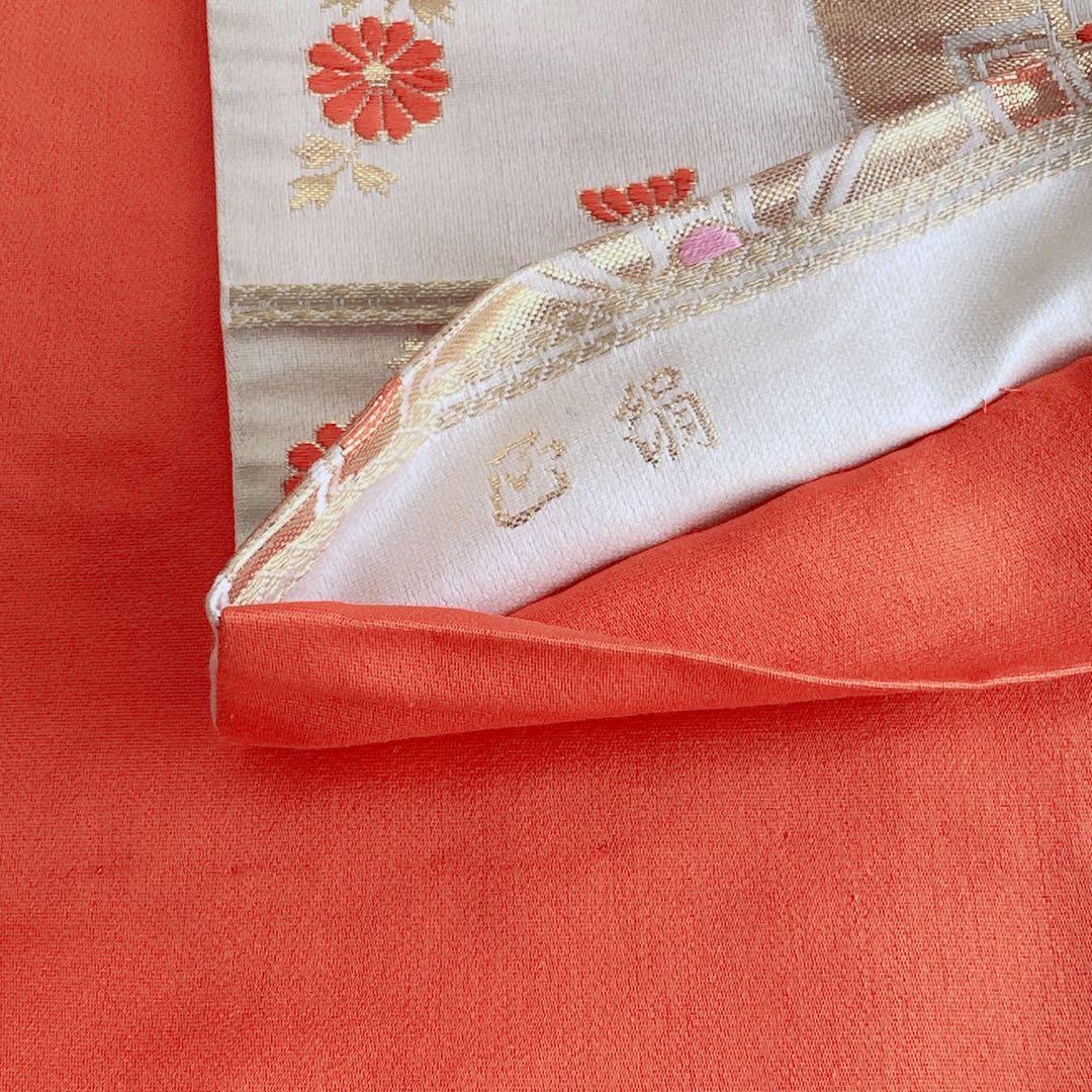 フルセット　七五三　７歳女の子　水色白　花扇　毬　白系袋帯　簡単半衿　7074