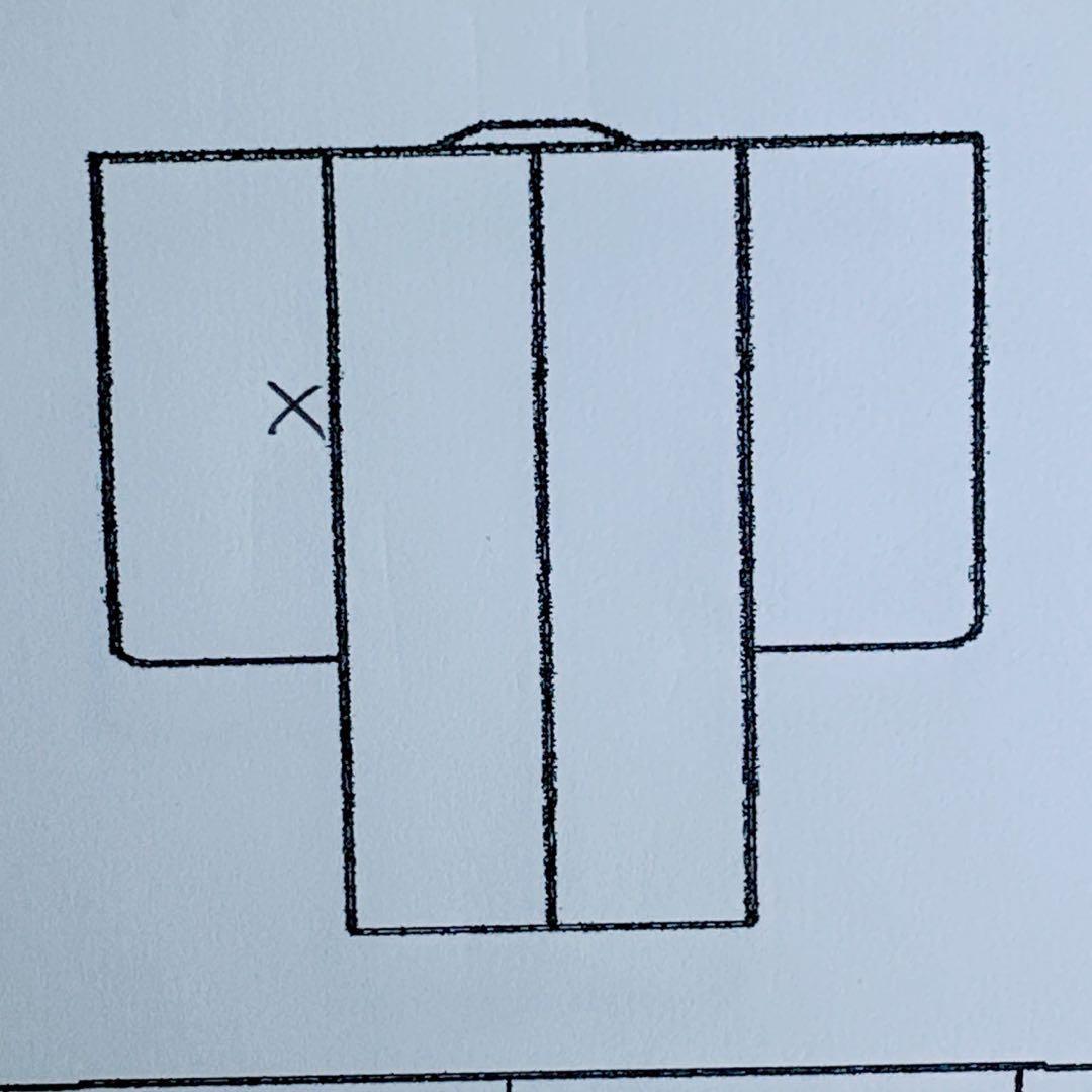 フルセット　七五三　７歳女の子　水色白　花扇　毬　白系袋帯　簡単半衿　7074