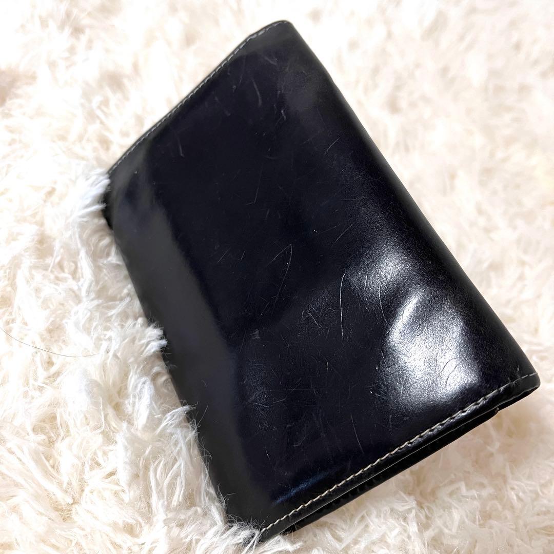 ホワイトハウスコックス 三つ折り財布 ブライドルレザー 本革 スタッズ