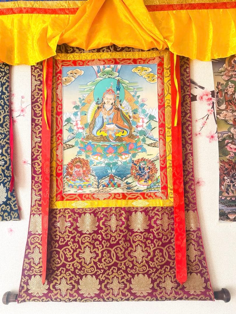 アート美術品、24K純金使用アート、タンカアートサイズ28.5W X43.0H