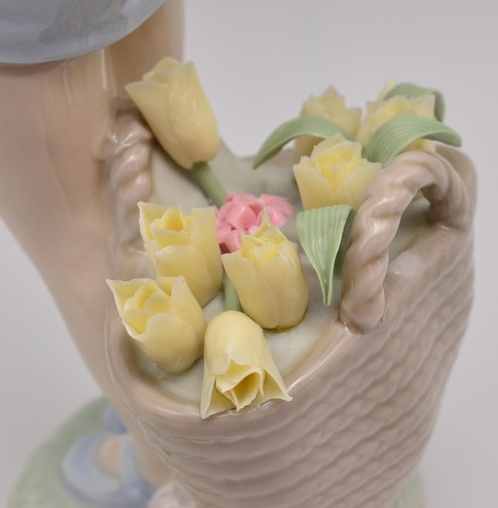 スカートいっぱいのお花　＃1284　★リヤドロ　スペイン　美品　ご成約済み