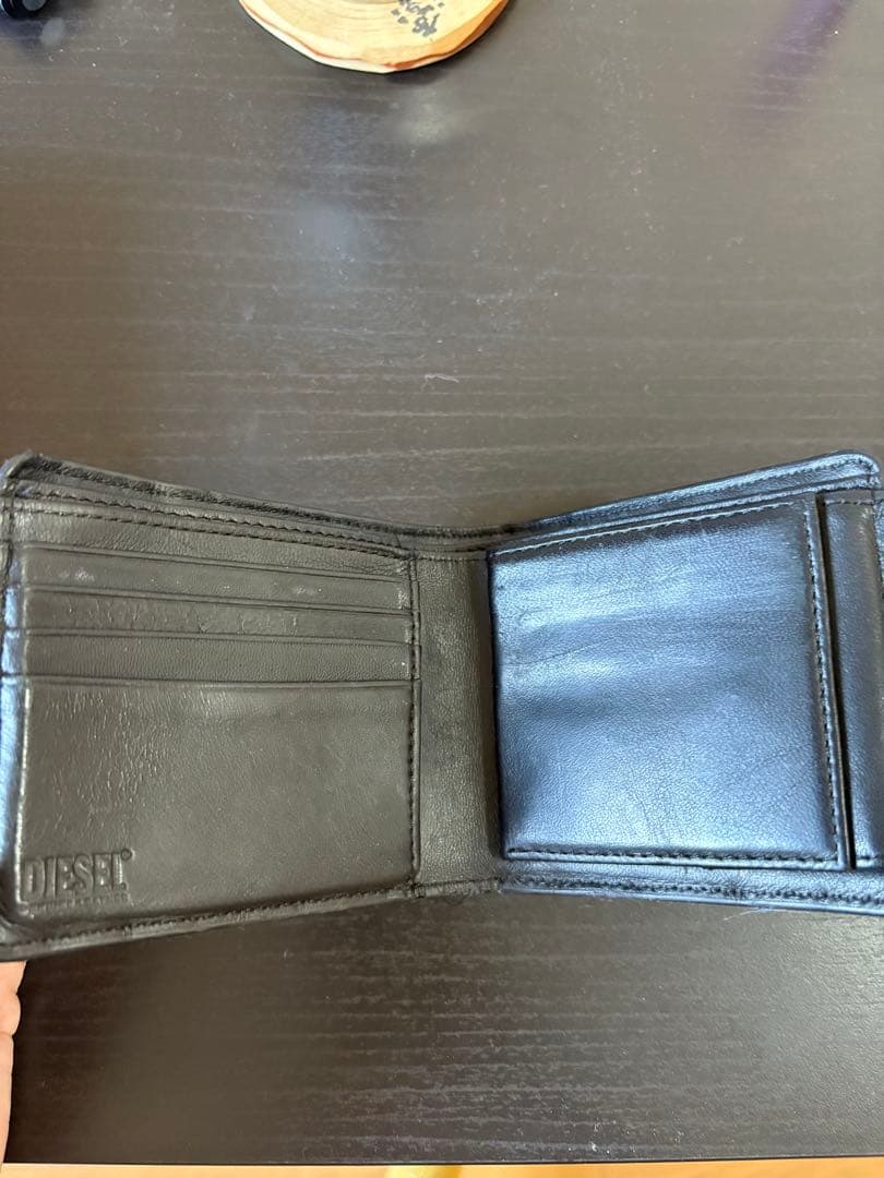DIESEL/ディーゼル/二つ折り財布　クロコ値下げ可能