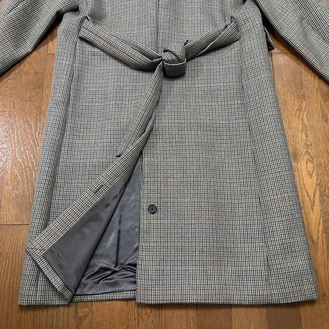 極美品 オーラリー ダブルブレストコート ガンクラブチェック サイズ0