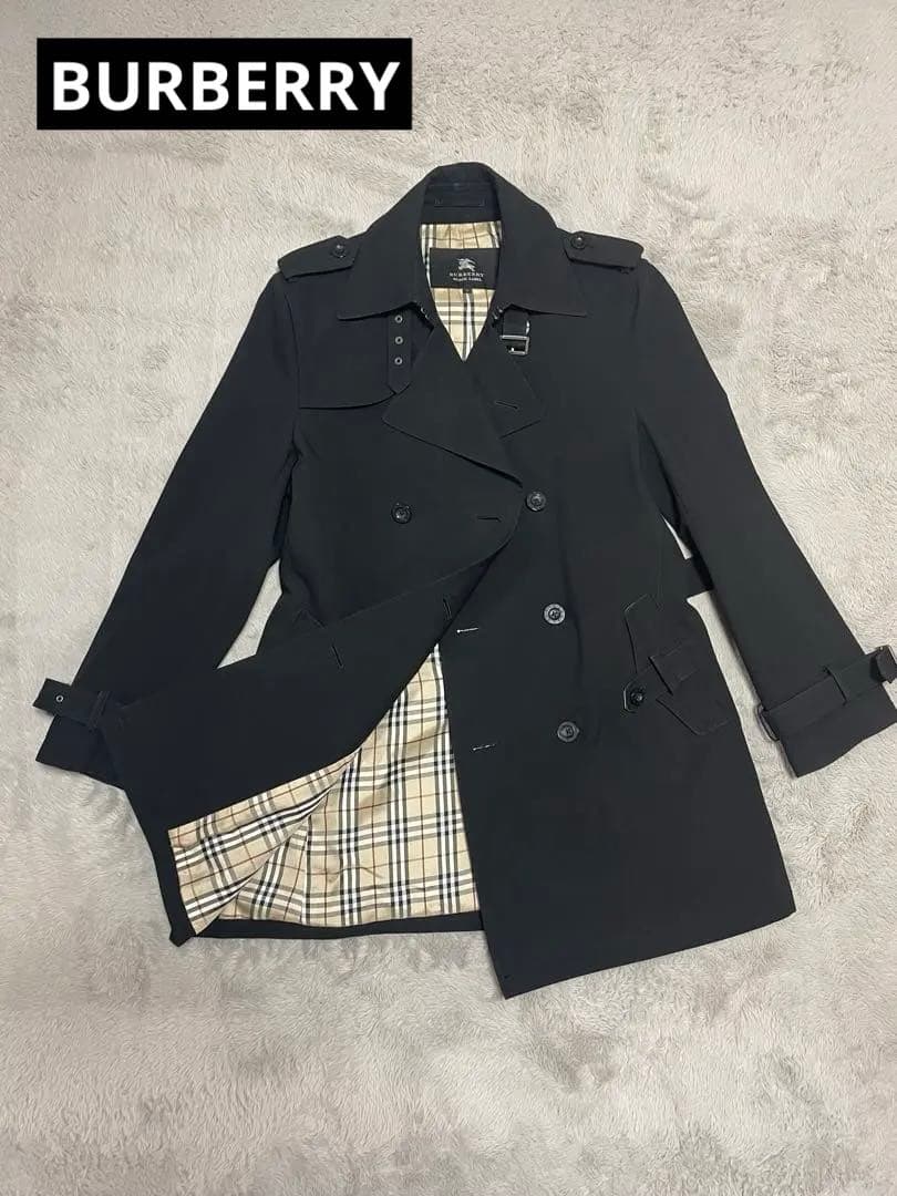まるあき【超美品】BURBERRY BLACK LABEL トレンチコート