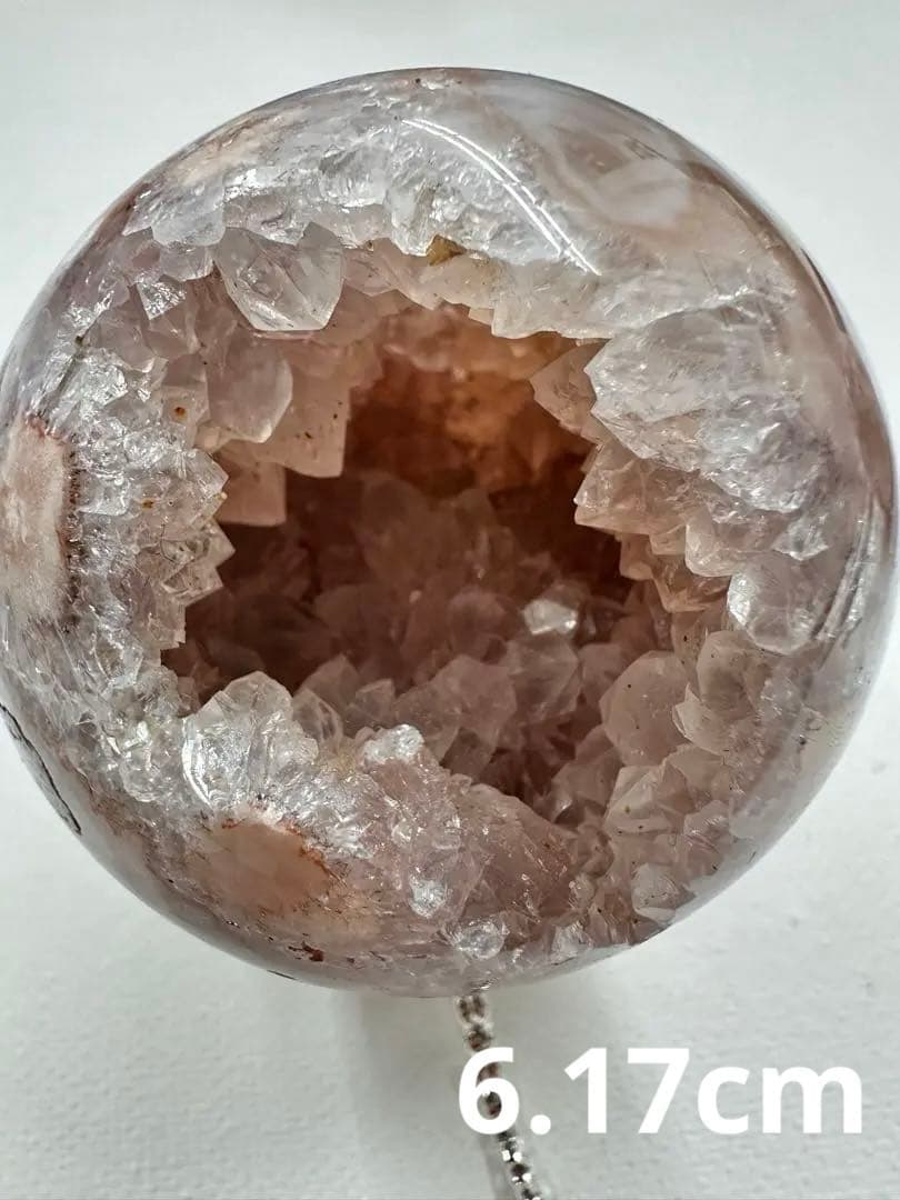 高品質　ピンクアメジスト　ブルーアゲート　水晶　笑口　スフィア