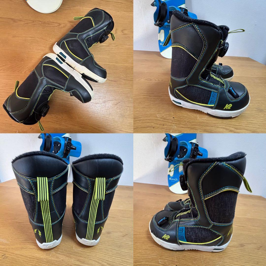 ジュニアスノーボード ZUMA 90cm BOA 18.5cmブーツ付き