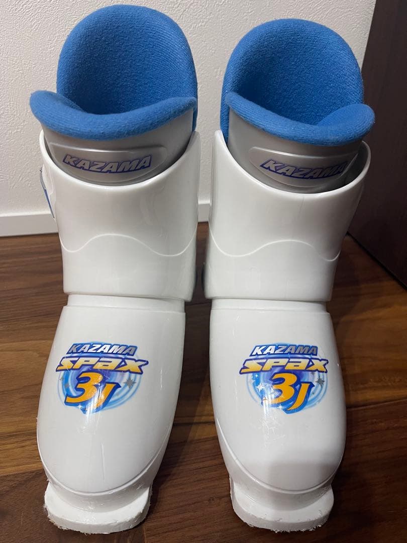 KAZAMA スキー板120㎝ ブーツ21㎝ ストック セット ジュニア 子供用