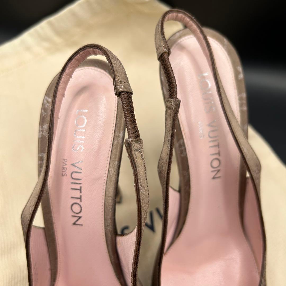 Louis Vuitton ルイヴィトン パンプス モノグラム スリングバッグ