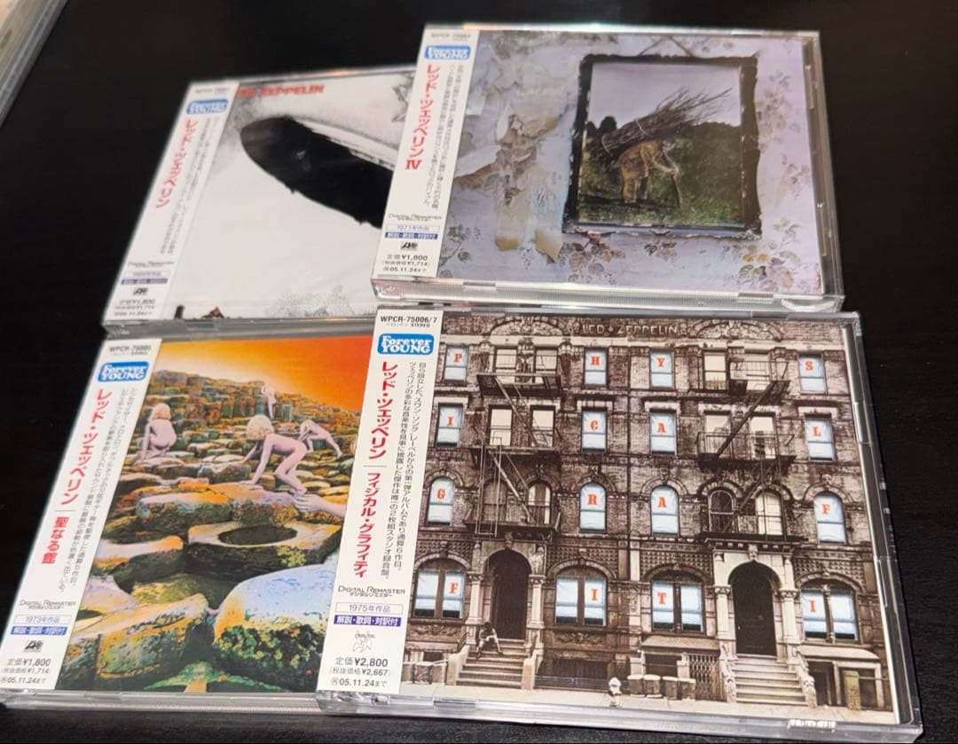 新品未開封 LED ZEPPELIN 国内盤アルバム4枚セット 2005年盤
