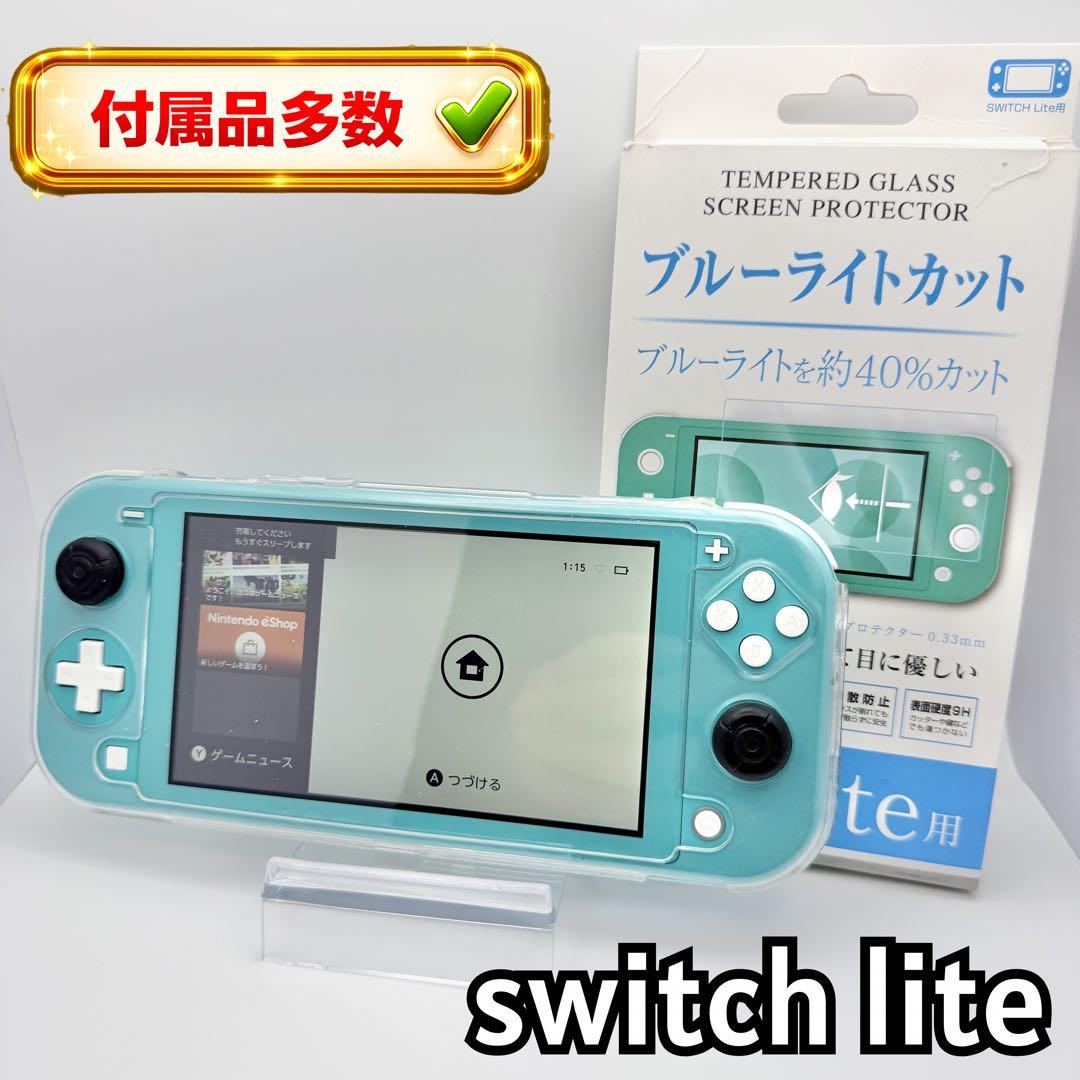 【極美品：付属品多数】Nintendo Switch Lite ターコイズ