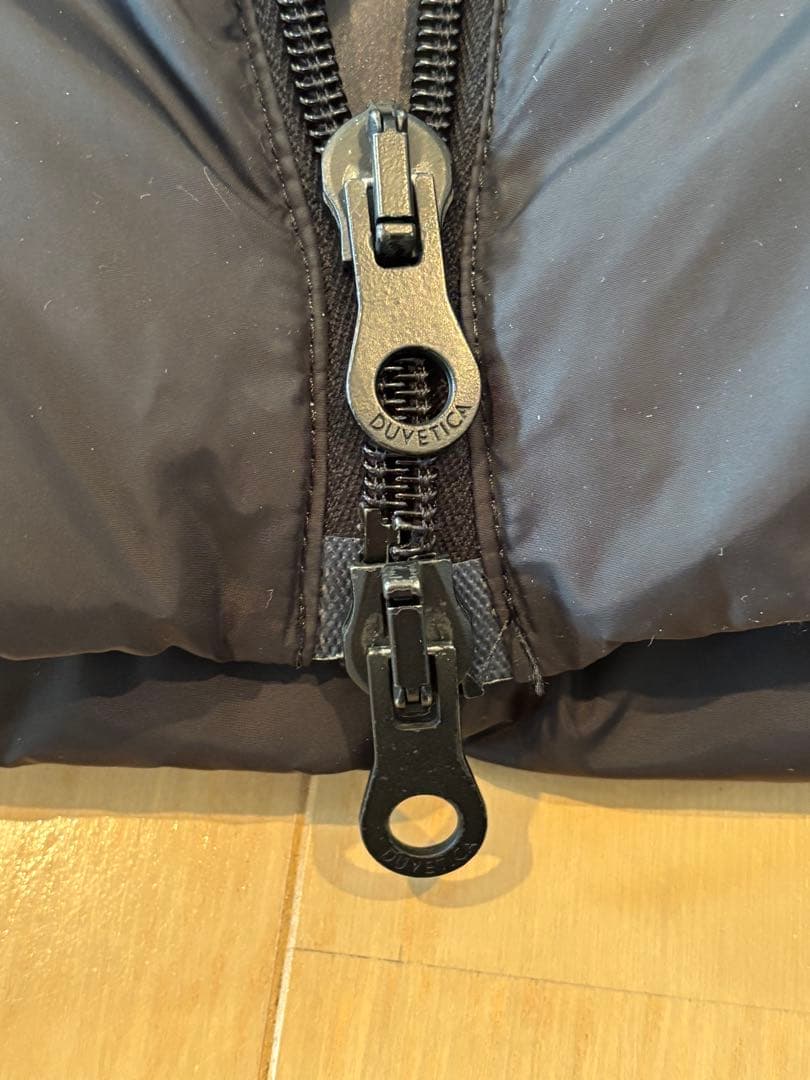 【美品】DUVETICA デュベティカ ダウンブラックラビットファー　42