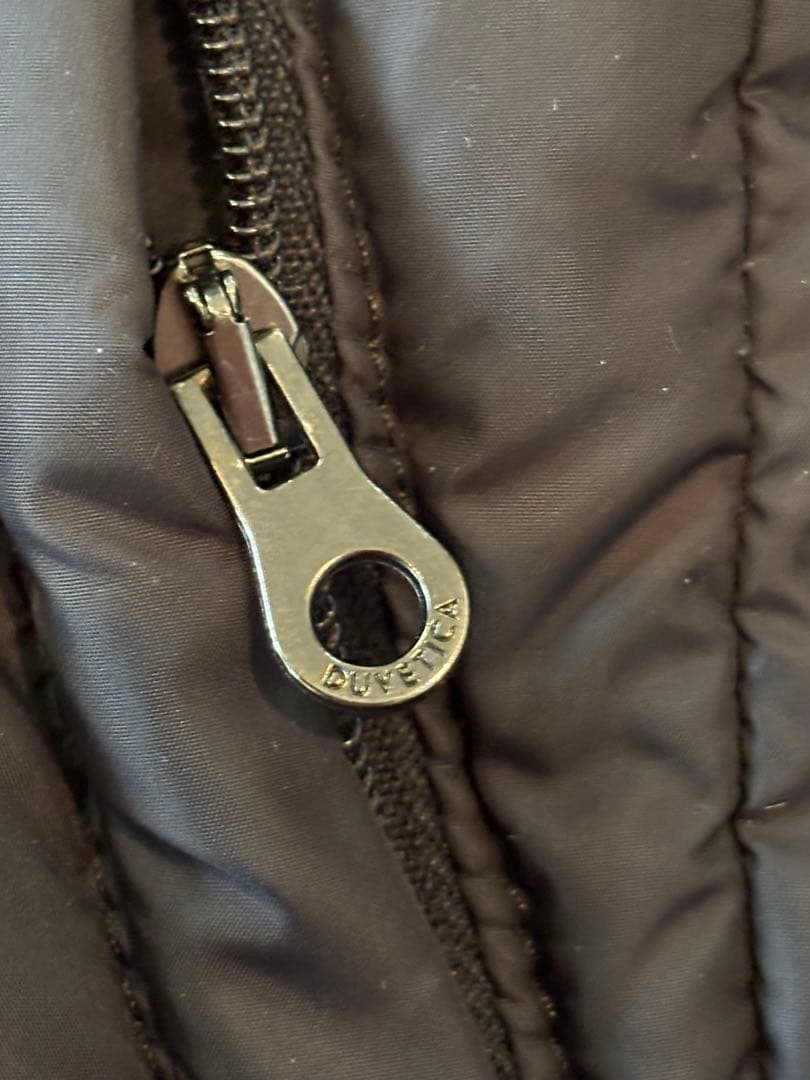 【美品】DUVETICA デュベティカ ダウンブラックラビットファー　42